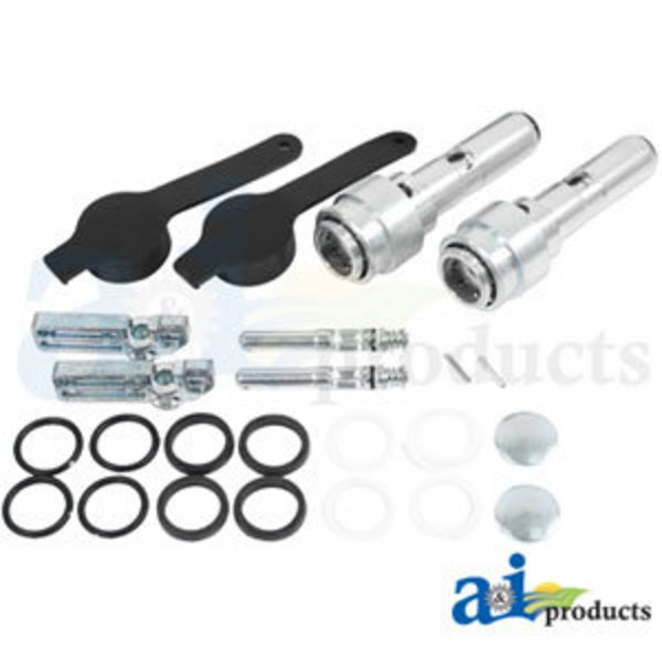 A & I Products Conversion Kit, JD Remote Couplers to ISO Remote Couplers 6" x5" x4" A-RE206778